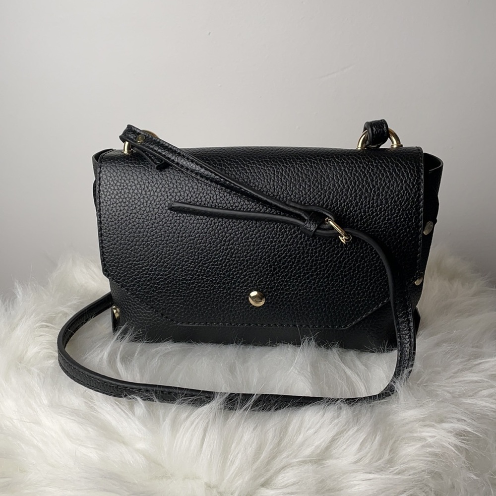 Steve Madden Black Studded Shoulder Bag